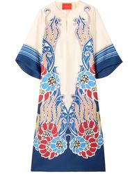 La DoubleJ - The Kaftan Floral Midi Dress - Lyst