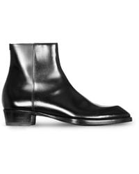 Lidfort - Leather Ankle Boots - Lyst