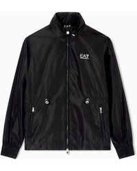EA7 - Drawstring-Waist Bomber Jacket - Lyst