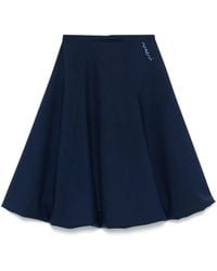 Marni - Wool Midi Skirt - Lyst