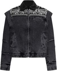 PDF - Bandana Denim Jacket - Lyst