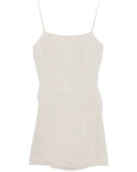 Enza Costa - Square-Neck Mini Dress - Lyst