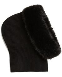 Nina Ricci - Faux-Fur Wool Balaclava - Lyst