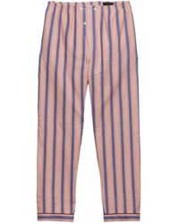 Prada - Pantalon En Coton À Rayures - Lyst