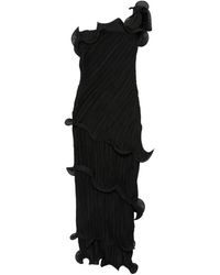 Cult Gaia - One-Shoulder Plissé-Effect Midi Dress - Lyst