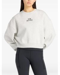 New Balance - Trackside Fleece Crew - Lyst
