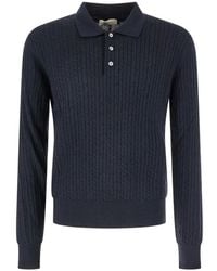 Piacenza Cashmere - Cable-Knit Polo Sweater - Lyst