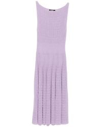 Antonino Valenti - Ribbed-Knit Sleeveless Midi Dress - Lyst