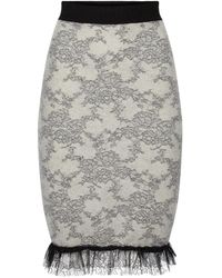 Nina Ricci - Midi-Rok Met Kant - Lyst