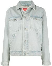 KENZO - X Nigo Jeansjacke Mit Blumen-Print - Lyst