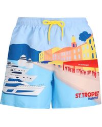 MC2 Saint Barth - Graphic-Print Swim Shorts - Lyst