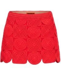 Simon Miller - Beep Beep Crochet-Knit Mini Skirt - Lyst