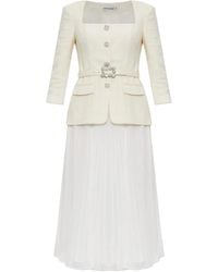 Self-Portrait - Verziertes Plisseekleid - Lyst