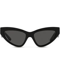 Dolce & Gabbana - Logo-Lettering Cat-Eye Sunglasses - Lyst