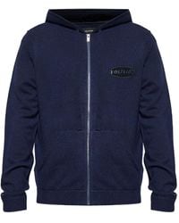 Zadig & Voltaire - Logo-Patch Zip-Up Hoodie - Lyst