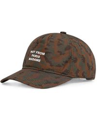 Drole de Monsieur - "Not From Paris Madame" Camouflage-Print Cap - Lyst