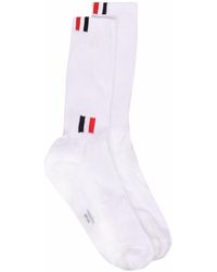 Thom Browne - Rwb-stripe Cotton-blend Socks - Lyst