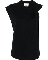 Isabel Marant - T-shirt asymétrique en coton biologique - Lyst