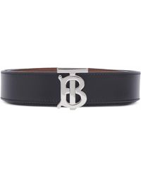 Burberry - Monogram-buckle Reversible Leather Belt - Lyst