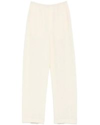 Nanushka - Seersucker-Effect Wide-Leg Trousers - Lyst