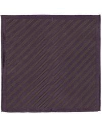 Brunello Cucinelli - Regimental Stripe Silk Pocket Square - Lyst