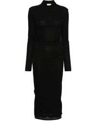 Nanushka - Verity Ruched Maxi Dress - Lyst