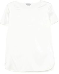 Max Mara - Short-Sleeve Satin Top - Lyst