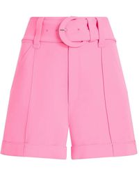 Cinq À Sept - Belted Tailored Shorts - Lyst