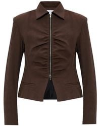 IRO - Ruched Zip-Up Jacket - Lyst