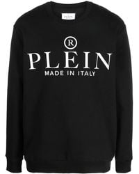 Philipp Plein - Logo-Print Cotton Jumper - Lyst