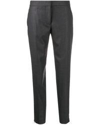 Stella McCartney Pantalon fuselé crop - Gris