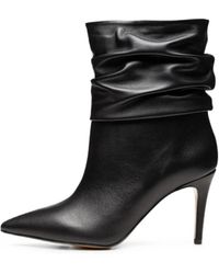 Poche Paris - Slouchy Pointed-Toe Ankle Boots - Lyst