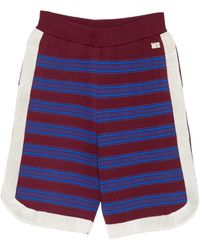Wales Bonner - Striped Knitted Shorts - Lyst