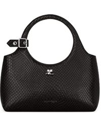 Courreges - Mini Holy Schultertasche Aus Leder - Lyst