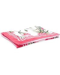 Dolce & Gabbana - Floral-Print Cotton Beach Towel - Lyst