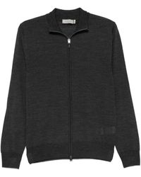 Canali - Zip-Front Wool Cardigan - Lyst