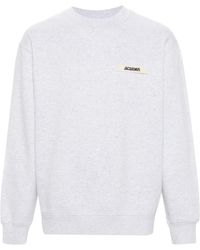 Jacquemus - Pull Molletonné 'Le Sweatshirt Gros-Grain' Gris - Lyst