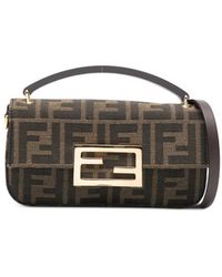Fendi - Bolso shopper Baguette con placa del logo - Lyst