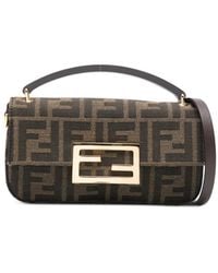 Fendi - Bolso shopper Baguette con placa del logo - Lyst