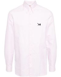 Calvin Klein - Overhemd Met Logo-applicatie - Lyst