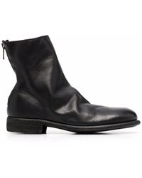 Guidi - Crinkled-effect Ankle Boots - Lyst