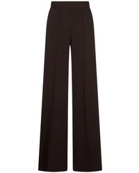 Agnona - Pressed-Crease Wide-Leg Trousers - Lyst