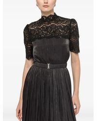 Nissa - Robe Longue En Chiffon - Lyst