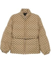 Gucci - Gg Canvas Belted Jacket - Lyst