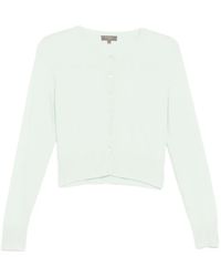 N.Peal Cashmere - Ivy Cropped Cardigan - Lyst