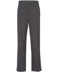 Prada - Zip-pocket Wool Trousers - Lyst