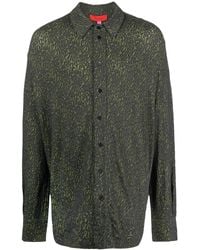 Eckhaus Latta - Skrunk Patterned-Jacquard Shirt - Lyst