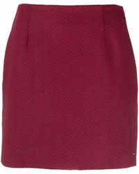 Tommy Hilfiger - Minirock Mit Zickzackmuster - Lyst