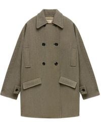 Marni - Double-Breasted Tweed Coat - Lyst