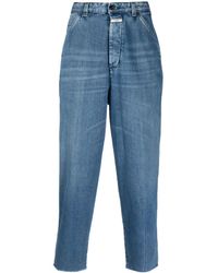 Closed - Crease-effect Straight-leg Jeans - Lyst